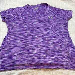 Under Armour Women's Heathered Purple Tee